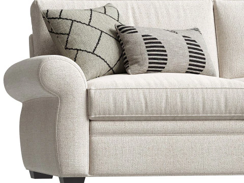 Pearce Roll Arm Sofa 3D Model