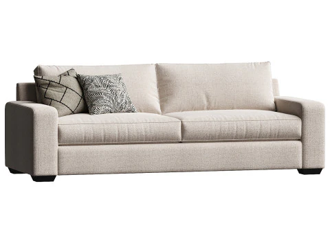 Big Sur Square Arm Sofa 3D Model
