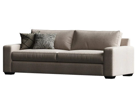 Big Sur Square Arm Sofa 3D Model