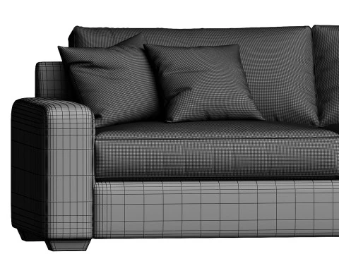 Big Sur Square Arm Sofa 3D Model