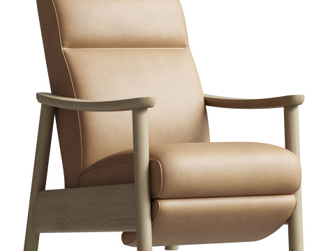 도밍고 비건 가죽 악센트 의자 3D 모델