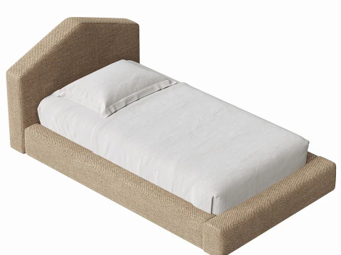 Tucker Brown Kids Bed by Jeremiah Brent 3D Model