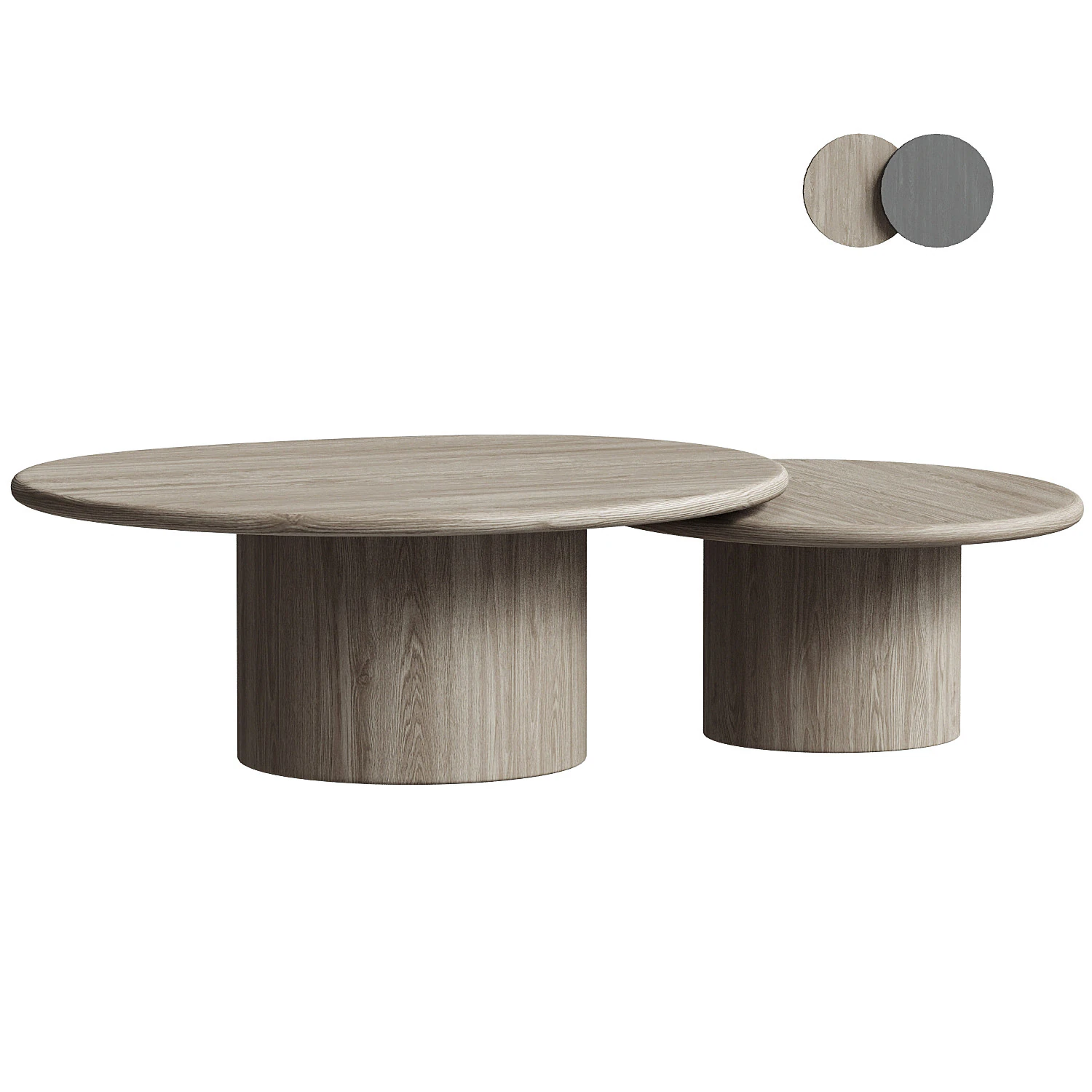 Stuart Aged Belgium Bleach Coffee Tables 3D Model .c4d .max .obj .3ds .fbx .stl .blend 