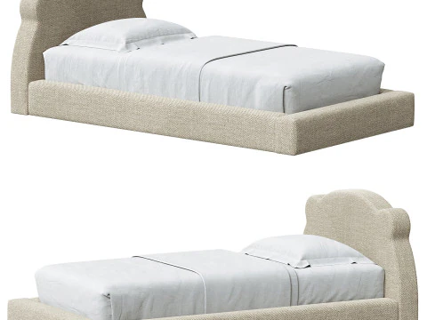 Cama Osito Crema Modelo 3D