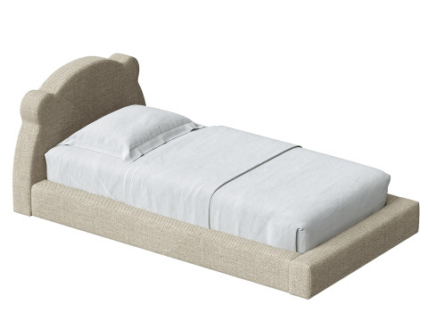 Little Bear Cream Bed 3D Model