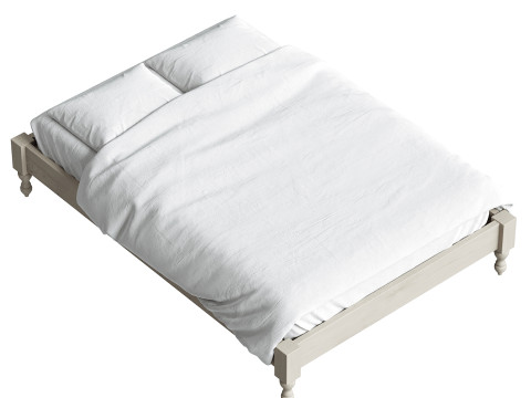 Letto con piattaforma Bellevue Modello 3D