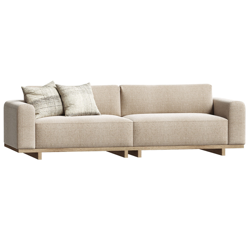 Aya 3 Seater Sofa 3D Model .c4d .max .obj .3ds .fbx .stl .blend 