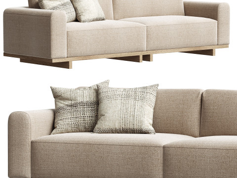 Aya 3 Seater Sofa 3D Model