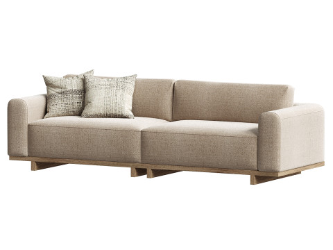 Aya 3 Seater Sofa 3D Model