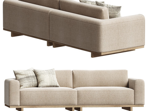 Aya 3 Seater Sofa 3D Model