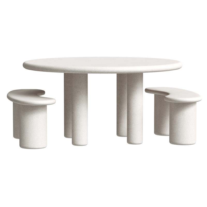 Earth Outdoor Dining 3D Model .c4d .max .obj .3ds .fbx .stl .blend 