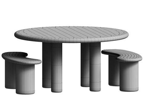 Earth Outdoor Dining 3D Model