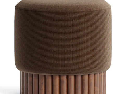 Puf LOTO de lino de Peca Modelo 3D