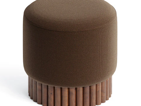 LOTO Pouf in Linen by Peca 3D Model