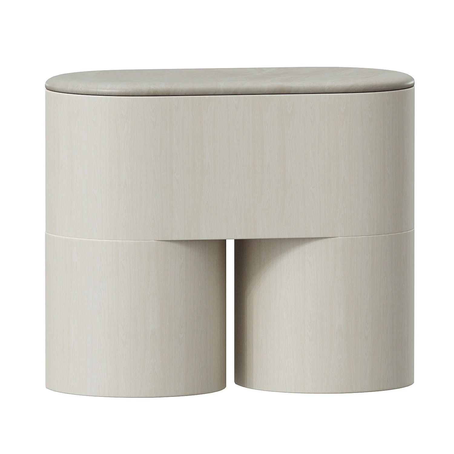 Fin Bedside Table 3D Model .c4d .max .obj .3ds .fbx .stl .blend 