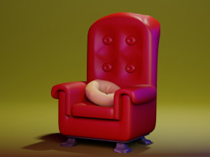 gentle armchair 3D Model