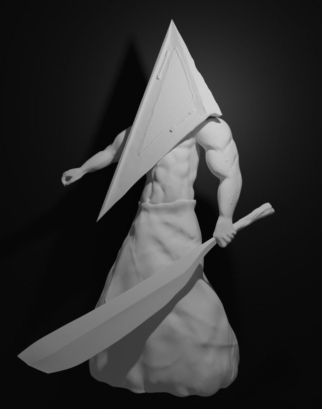 pyramid-headed 3D Model .c4d .max .obj .3ds .fbx .stl .blend 