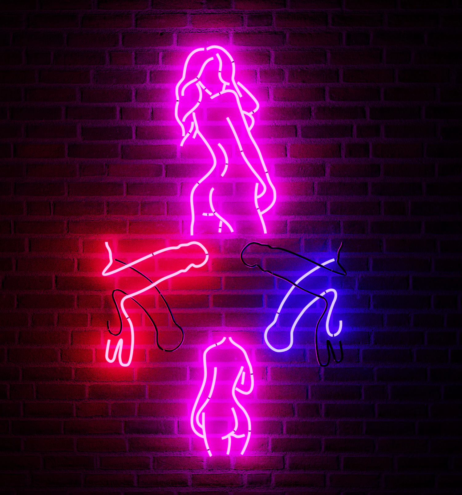 neon sign 3D Model .c4d .max .obj .3ds .fbx .stl .blend 