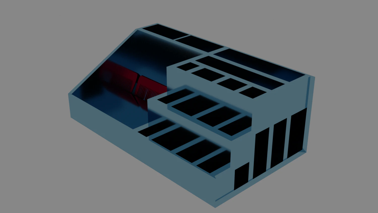 organizer for cosmetics and hairbrush 3D Model .c4d .max .obj .3ds .fbx .stl .blend