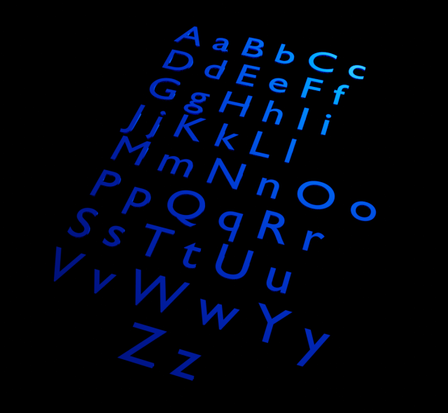 alphabet 3D Модель .c4d .max .obj .3ds .fbx .stl .blend