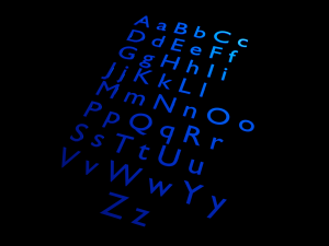 alphabet Model 3D