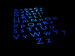 字母 3D 模型