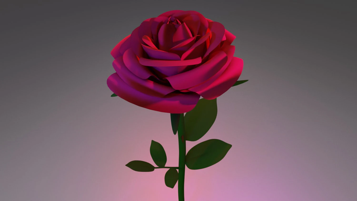 rosa Modelo 3D .c4d .max .obj .3ds .fbx .stl .blend 