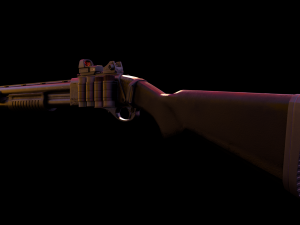 remington 870 3D Model