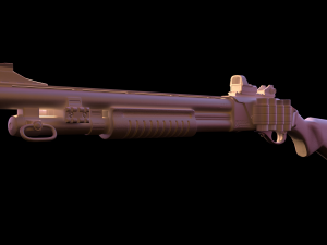 remington 870 3D Model