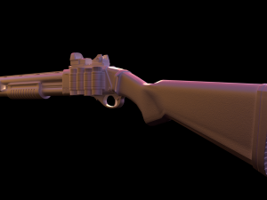 remington 870 3D Model