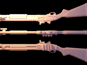 remington 870 3D Model