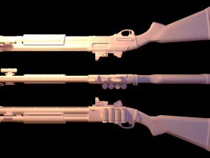 remingtona 870 Model 3D