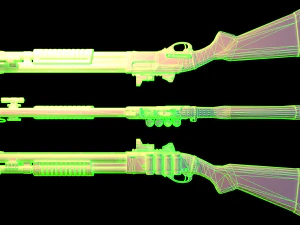 remingtona 870 Model 3D