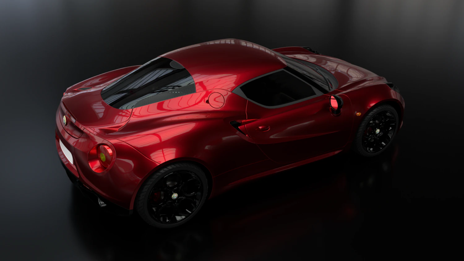 alfa romeo 4c type 960 3D Model .c4d .max .obj .3ds .fbx .stl .blend 