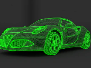 alfa romeo 4c type 960 3D Model