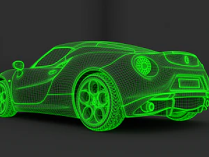 alfa romeo 4c type 960 3D Model