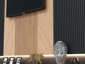 tv wall Modelo 3D