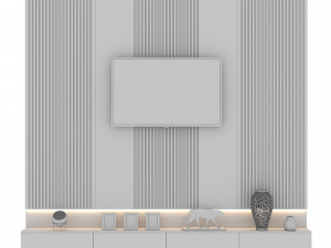 tv wall Modelo 3D