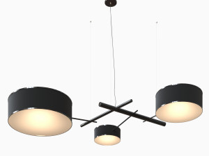 rollandhill excel chandelier by rich brilliant willing 3D Model