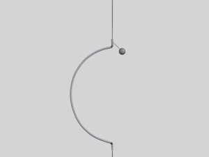 pendant lamp delight axo light liaison m1 black - gold 3D 模型