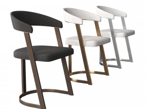 designer chair dining chair dexter 3D Model