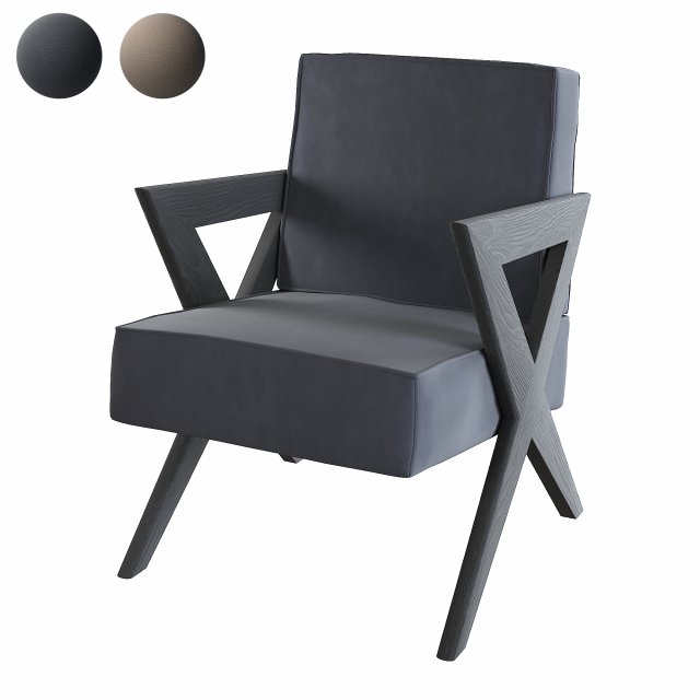 chair felippe by eichholtz designer armchair Modelo 3D .c4d .max .obj .3ds .fbx .stl .blend 