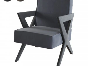 chair felippe by eichholtz designer armchair 3D Model