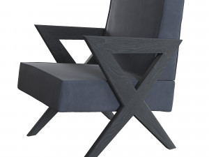 chair felippe by eichholtz designer armchair Modelo 3D