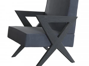 chair felippe by eichholtz designer armchair 3D Model