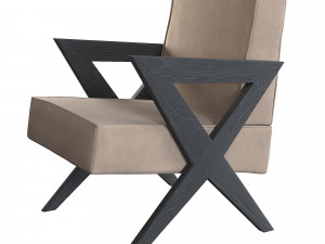 chair felippe by eichholtz designer armchair Modelo 3D