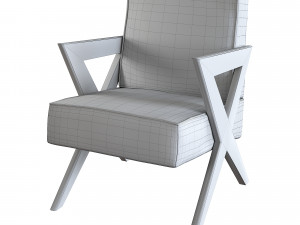 chair felippe by eichholtz designer armchair Modelo 3D
