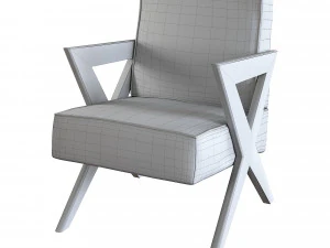 chair felippe by eichholtz designer armchair 3D Model