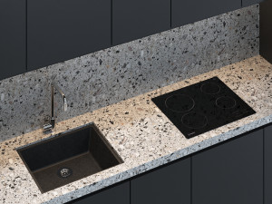 modern kitchen 3Dモデル