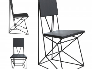 support chair dining chair by levantin design 3D 모델